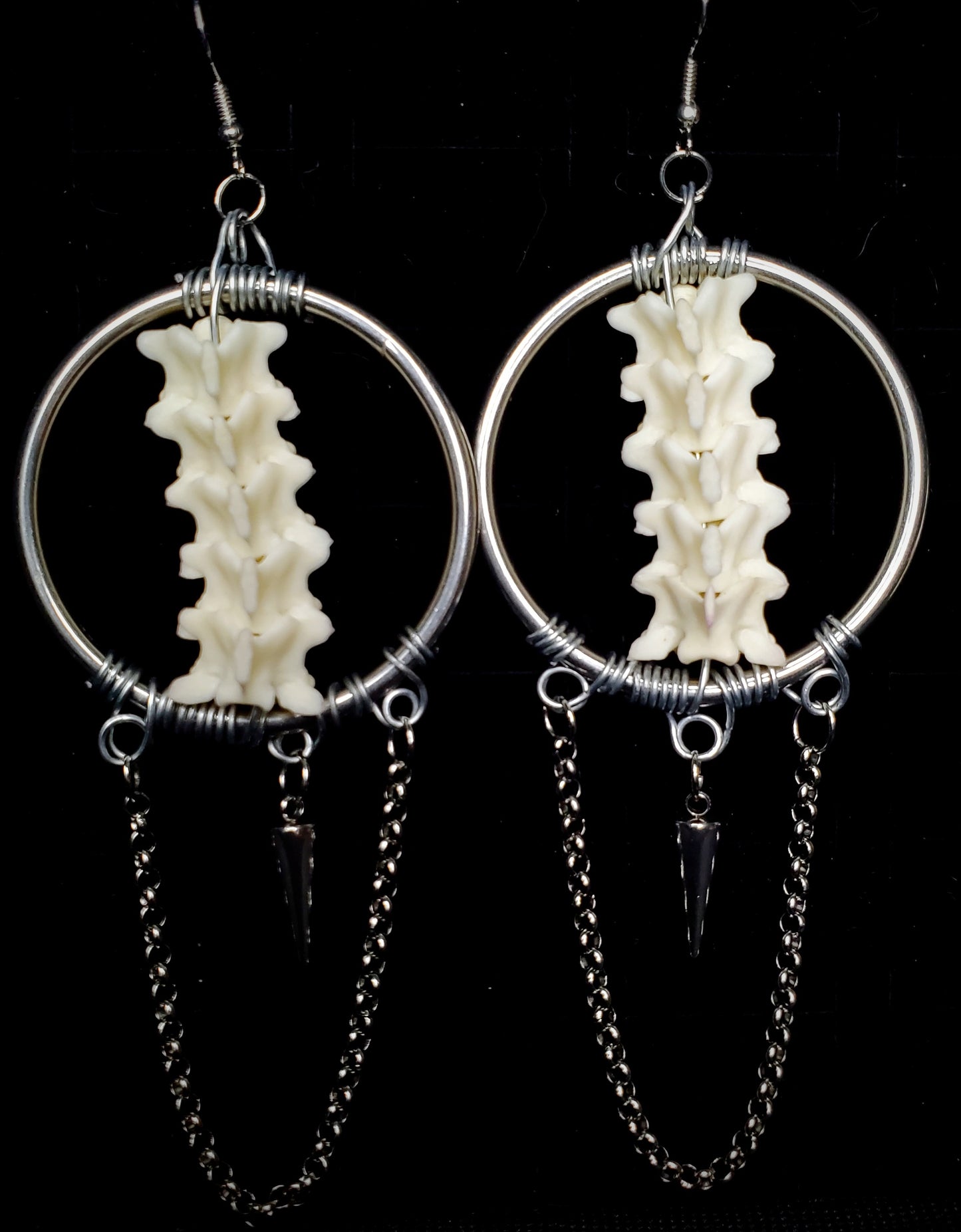 Royal Python Dangle Hoop Earrings