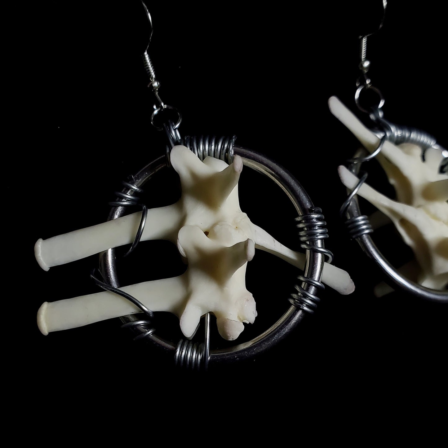 Monitor's Spine Earrings