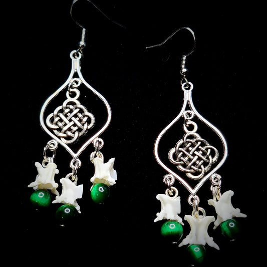 Rattle Snake Celtic Knot Earrings