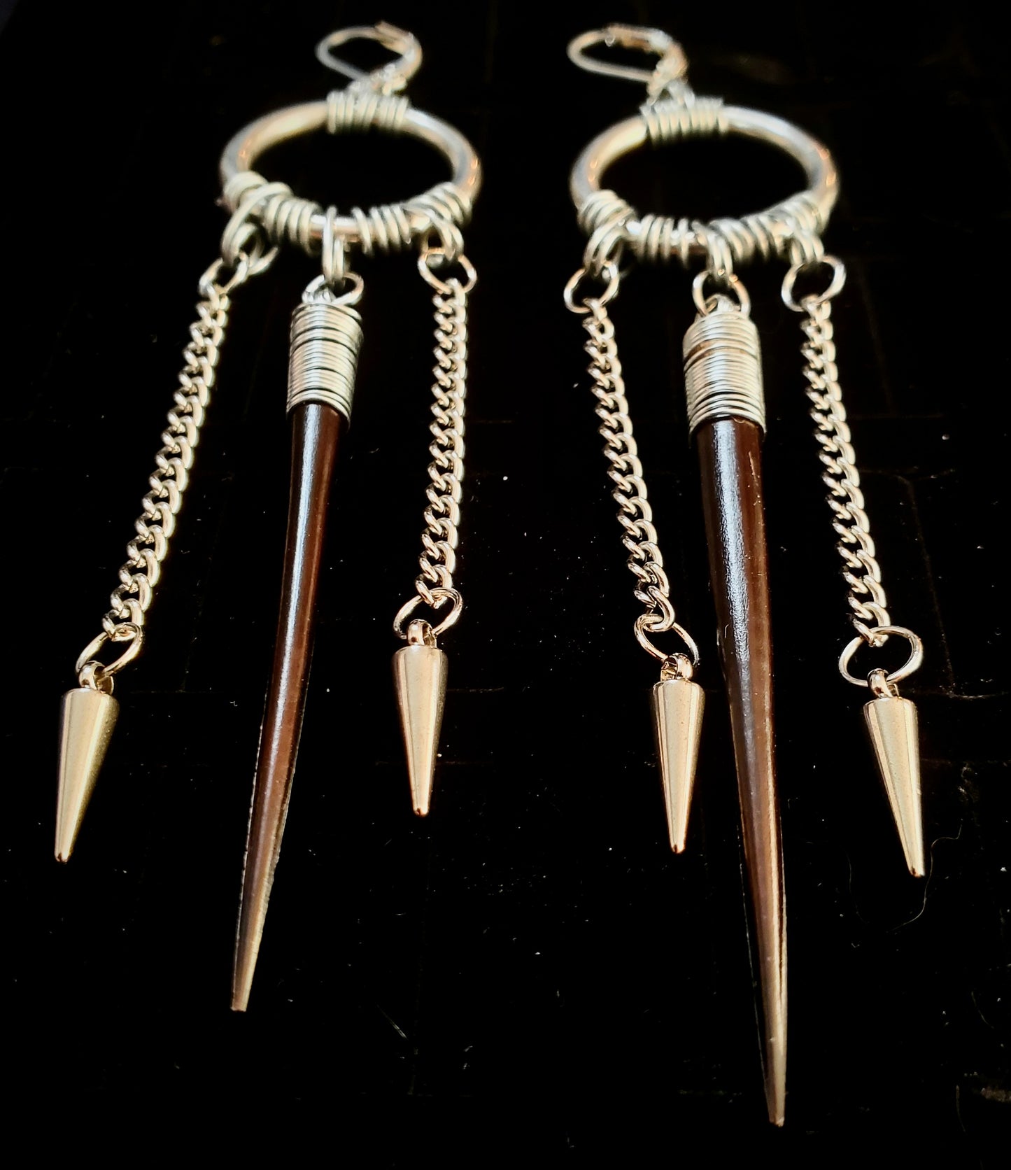 Quilled Warrior Spike Earrings