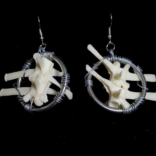 Monitor's Spine Earrings