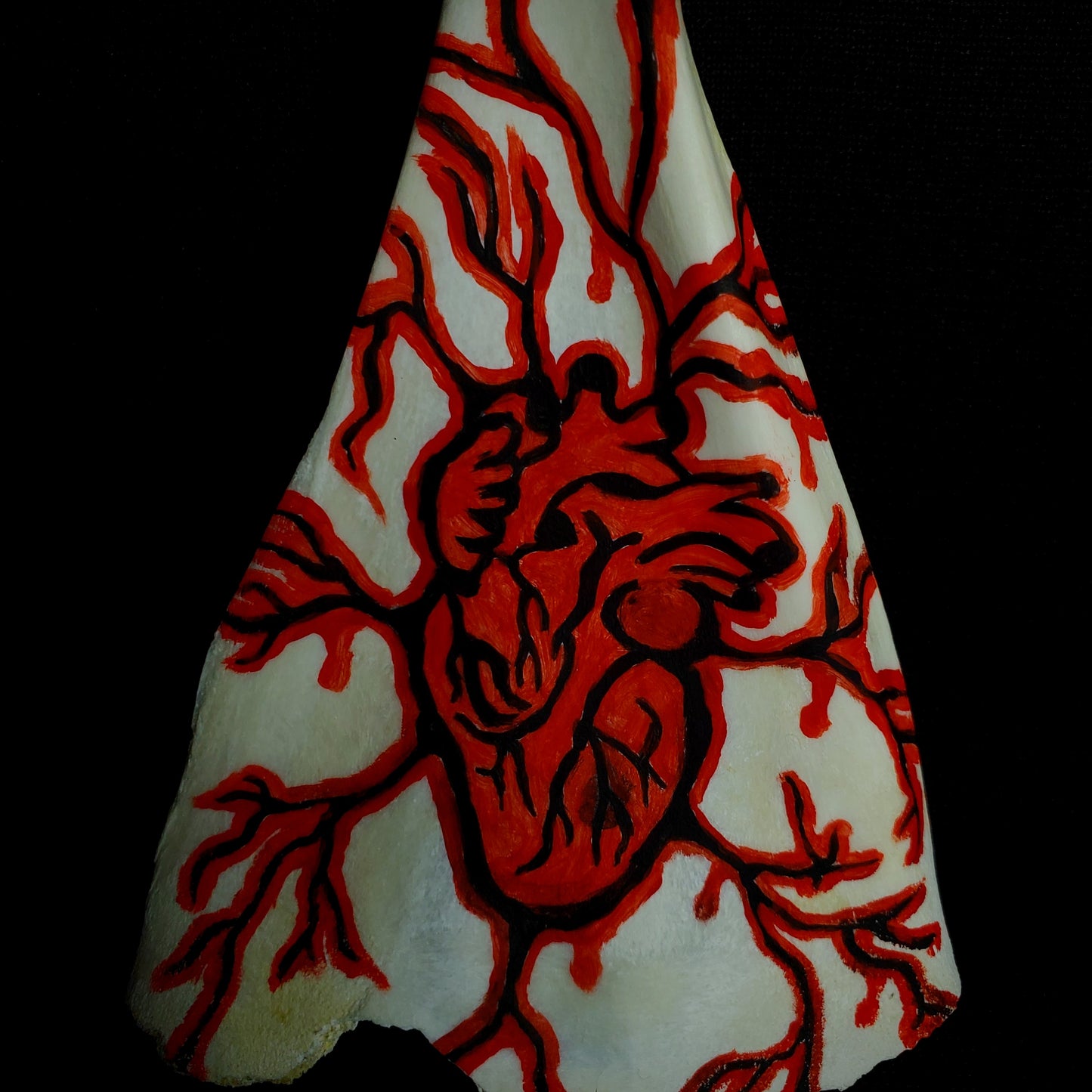 Veined Heart Scapula Painting
