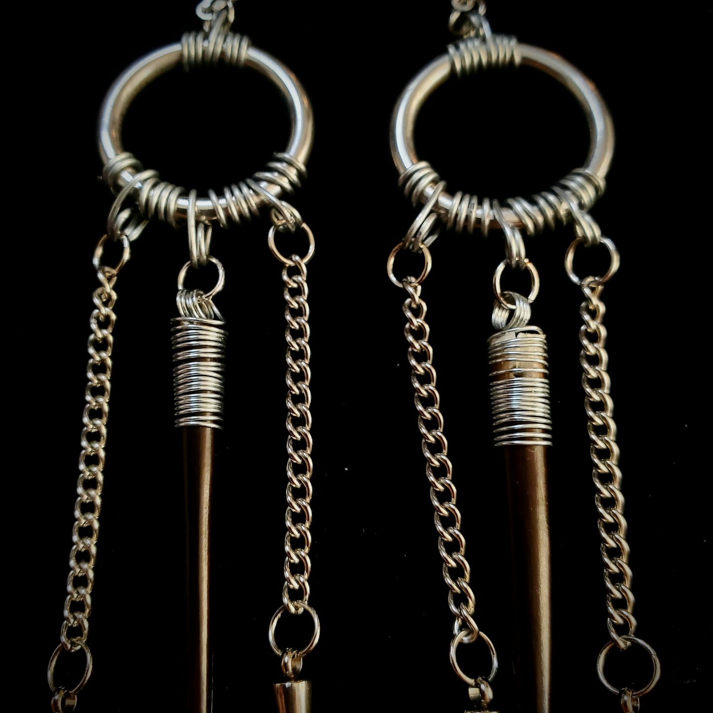 Quilled Warrior Spike Earrings