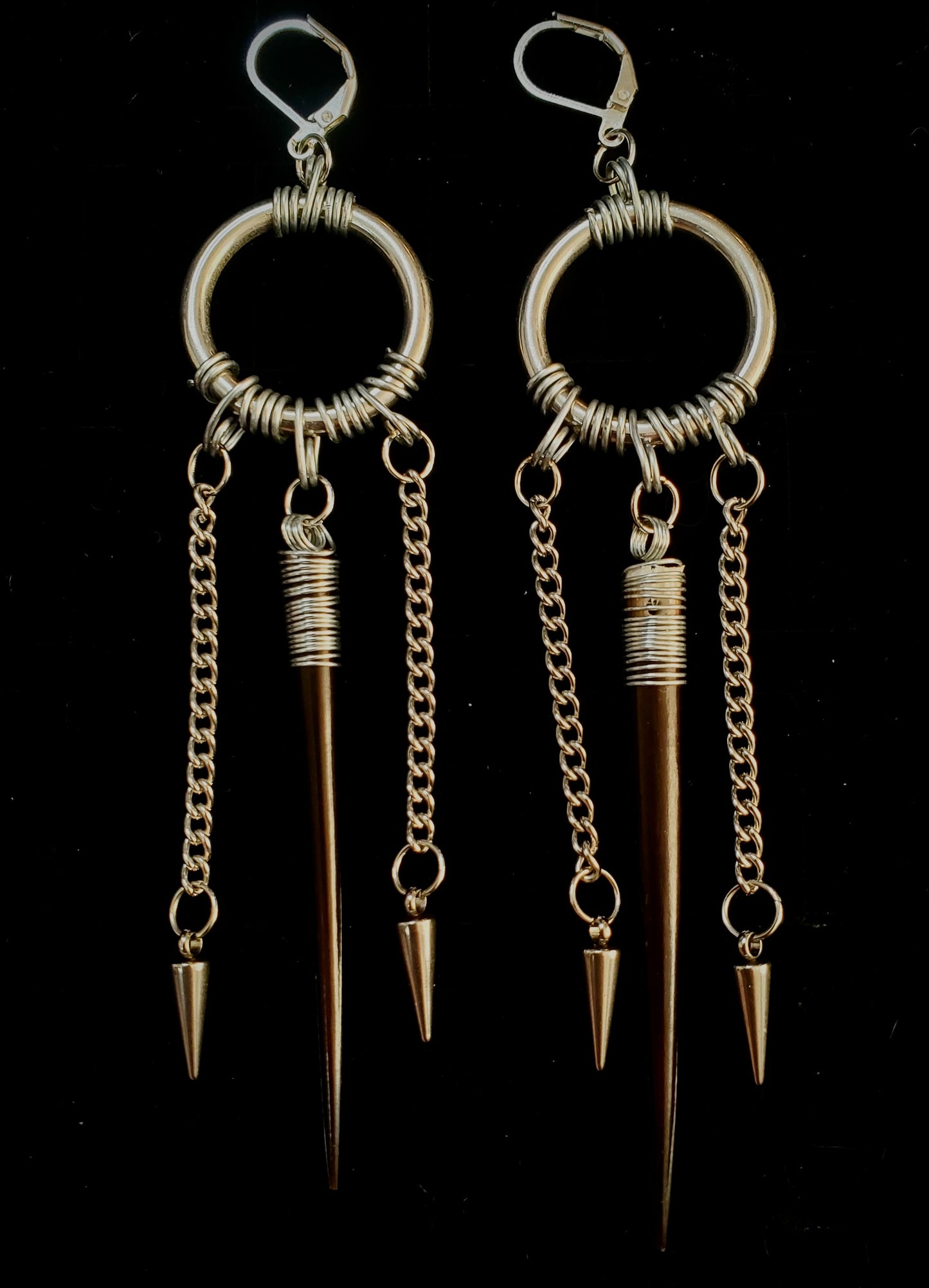 Quilled Warrior Spike Earrings
