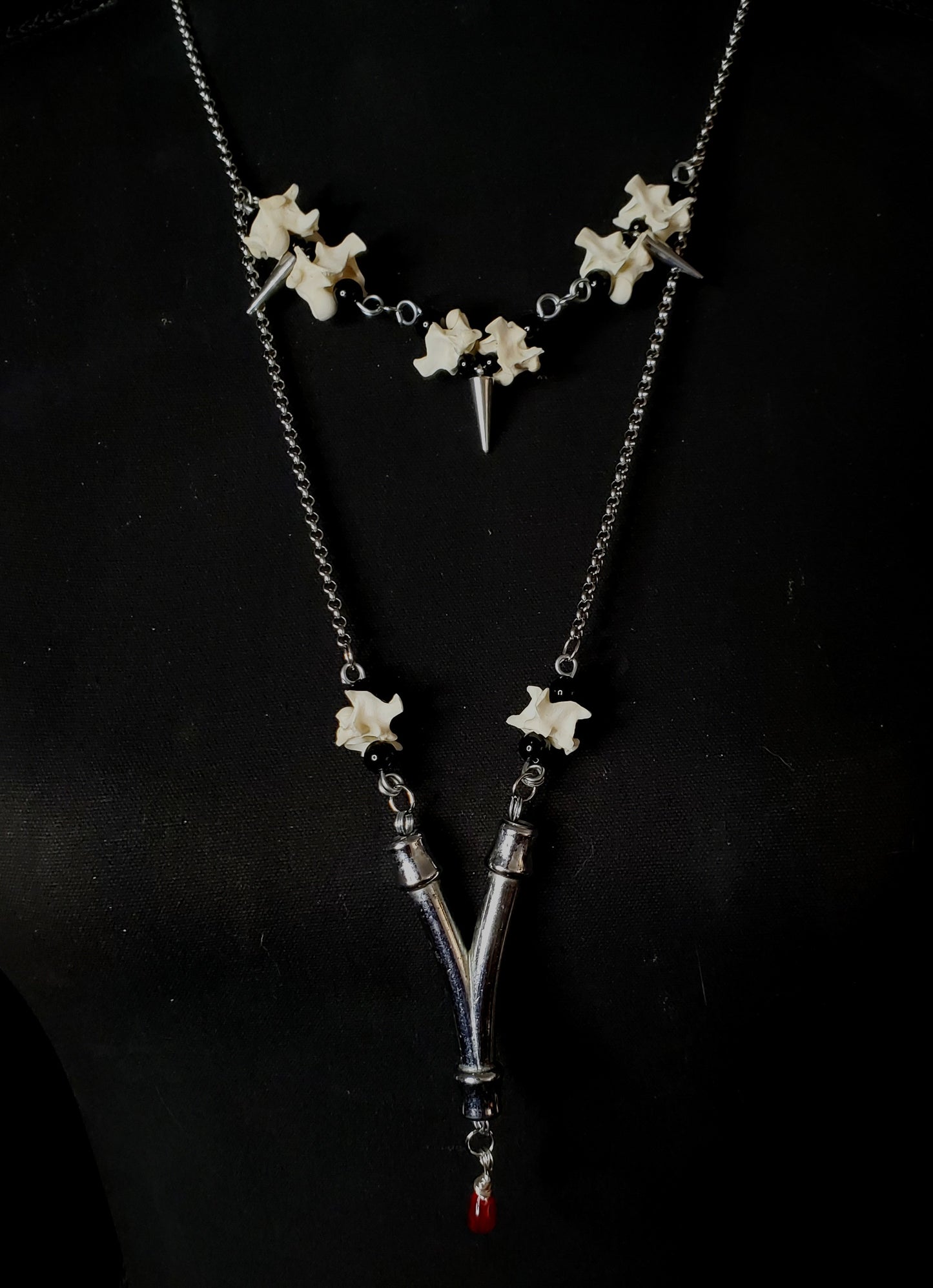 The Arterial Vertebrae Stacked Pendant