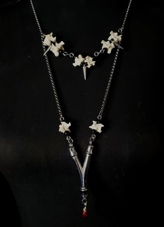 The Arterial Vertebrae Stacked Pendant