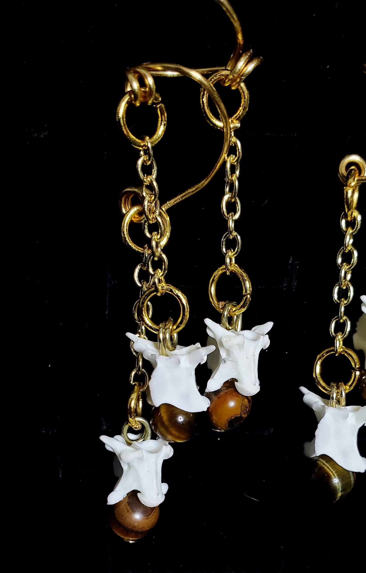 Solar Rattlesnake Spiral Earrings