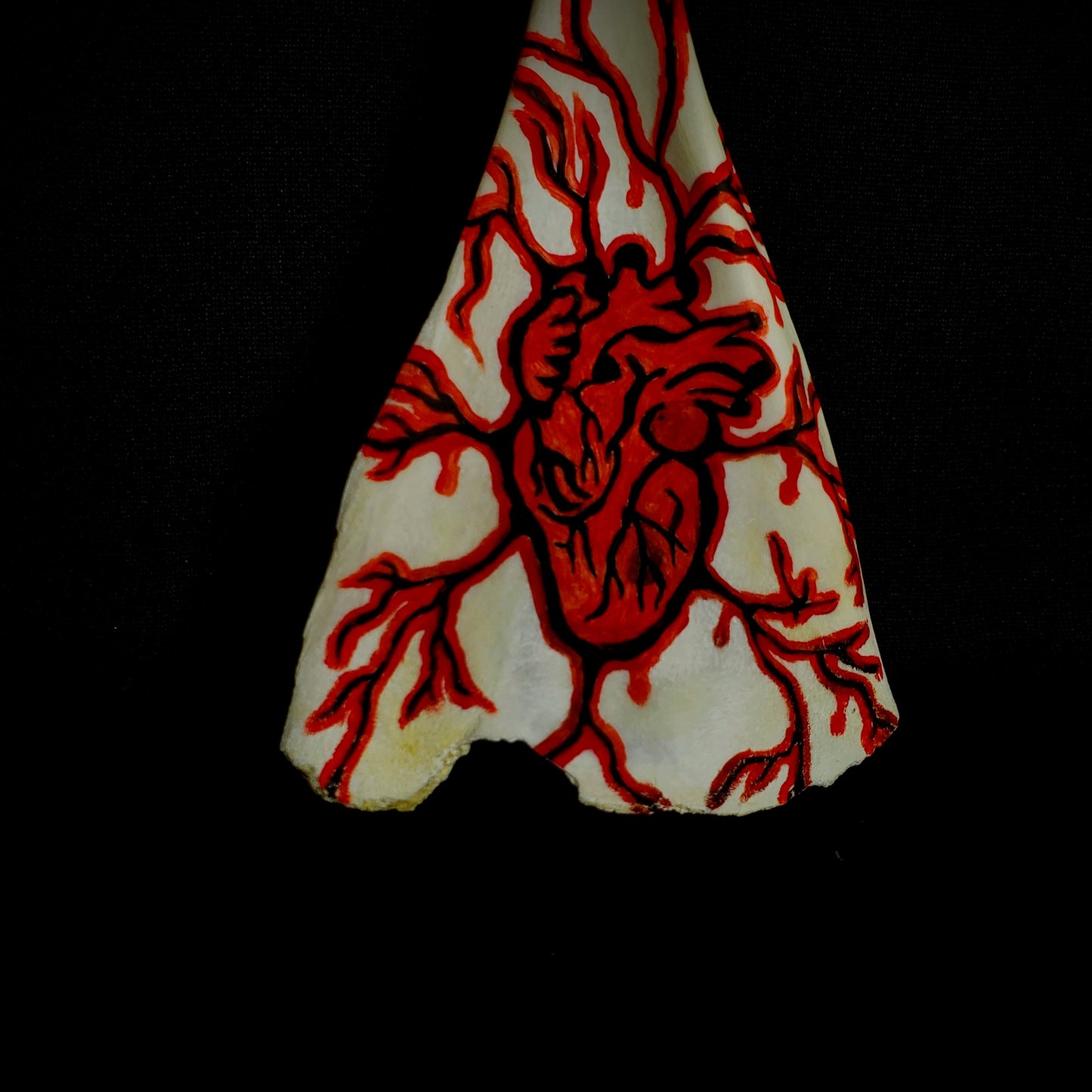 Veined Heart Scapula Painting